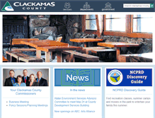 Tablet Screenshot of clackamas.us